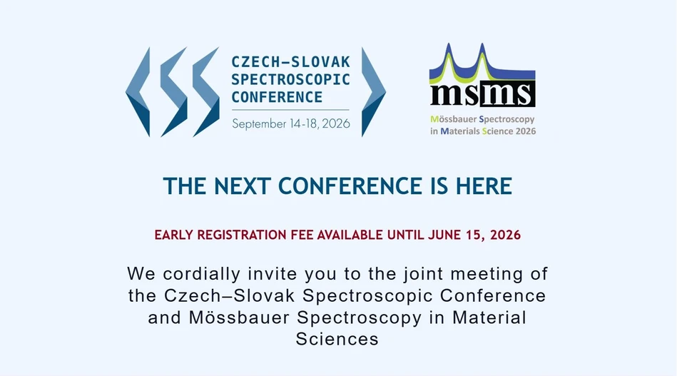 <p>19th CSSC & MSMS: 19. česko-slovenská spektroskopická konference 2026: Blíží se termín zvýhodněné registrace a zasílání abstraktů</p>