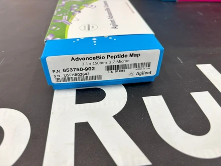 Agilent AdvanceBio Peptide Mapping 120Å, 2,1 × 150 mm, 2,7 µm HPLC kolona 653750-902 (Nové)