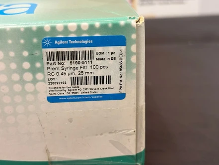 Agilent Captiva Premium stříkačkový filtr, 5190-5111 (Nový)