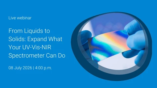 From liquids to solids: expand what your UV-Vis-NIR Spectrometer can do