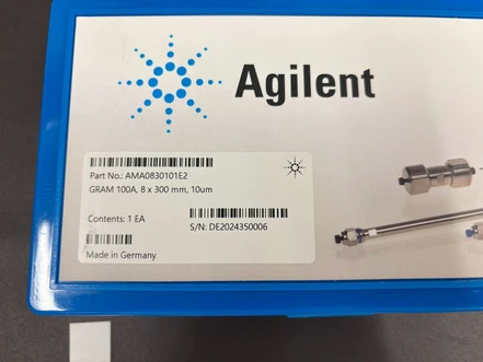 Agilent GPC/SEC kolona GRAM, 100 Å, 8 x 300 mm, 10 µm, AMA0830101E2 (Testováno)