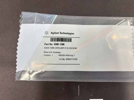 Agilent kapilára Quick Turn z nerezové oceli, 0,12 x 130 mm No/M4, 5500-1200 (Nová)