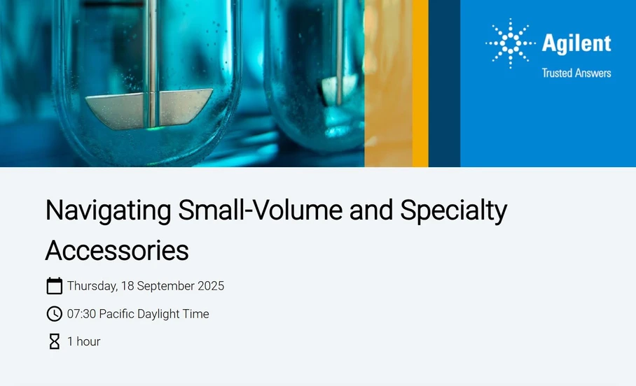Agilent Technologies: Navigating Small-Volume and Specialty Accessories