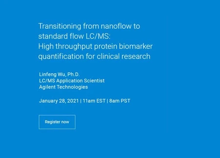 Transitioning from nanoflow to standard flow LC/MS: High throughput protein biomarker quantification for clinical research