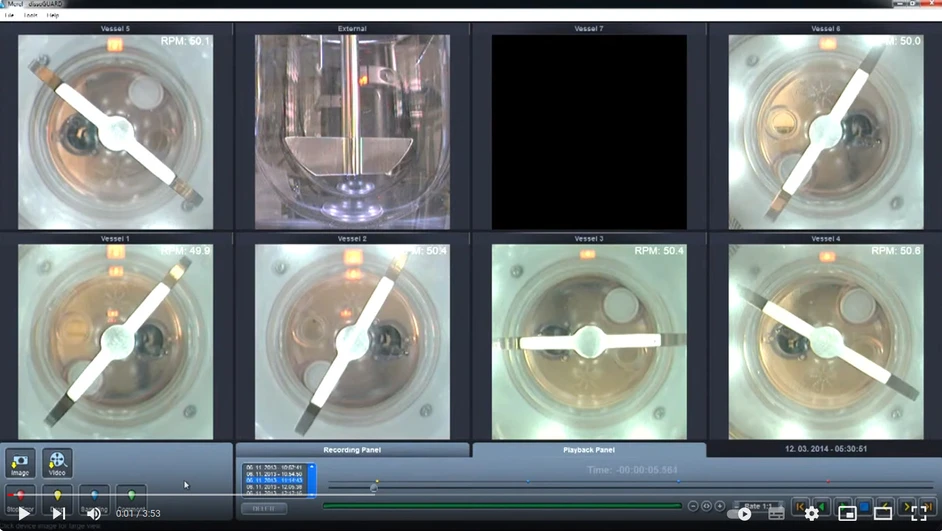 Ukázka ze sledování videí při použití systému kamer dissoGUARD