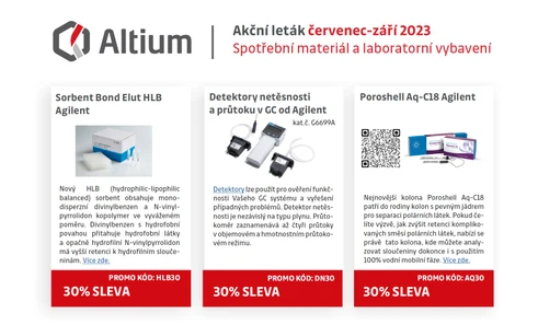 Akce: Spotřební materiál a laboratorní vybavení (červenec-září 2023)