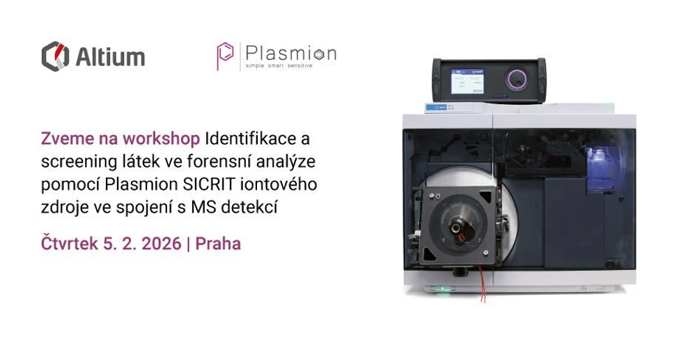 Identifikace a screening látek ve forenzní analýze pomocí Plasmion SICRIT iontového zdroje ve spojení s MS detekcí