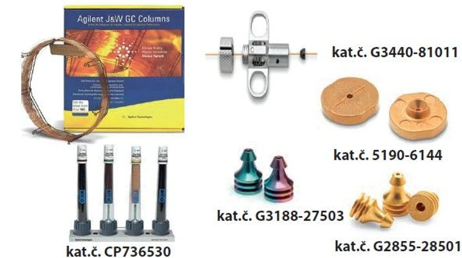 Altium: UI spotřební materiál a kolony (včetně GCMS kolon s nízkým bleedingem)
