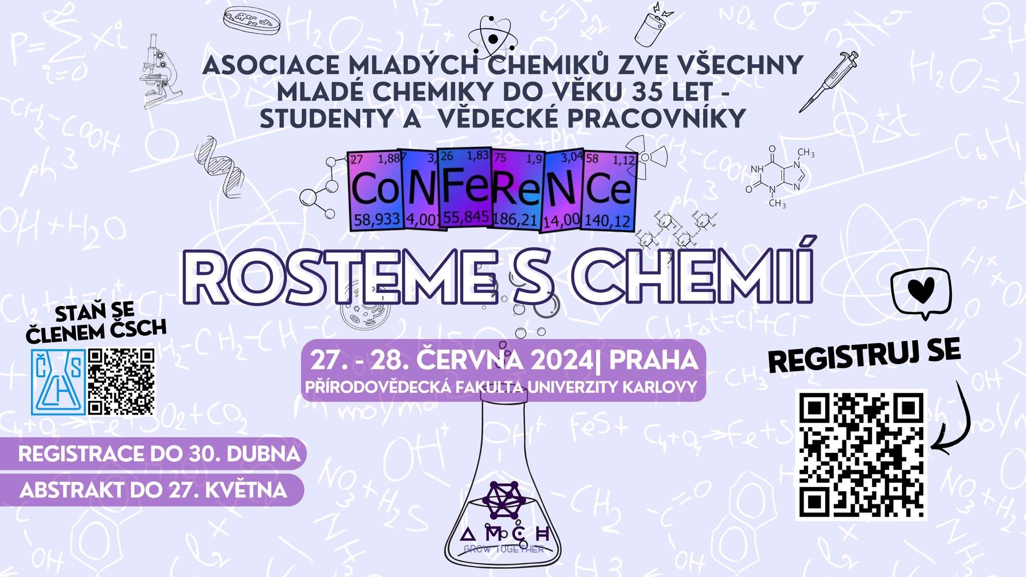 ČSCH/AMCH: Konference: Rosteme s chemií