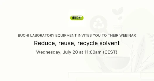 Reduce, reuse, recycle solvent