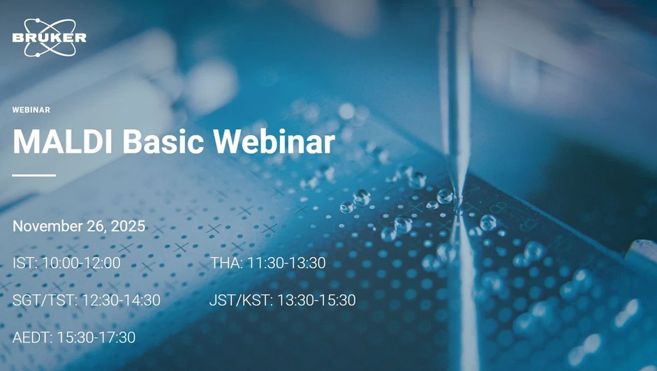 Bruker: MALDI Basic Webinar