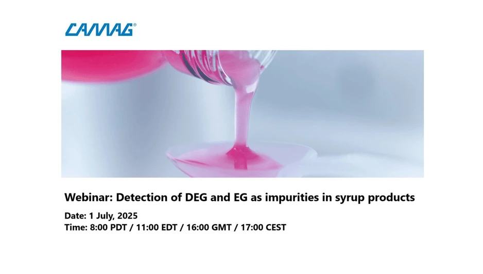 CAMAG: Detection of DEG and EG as impurities in syrup products