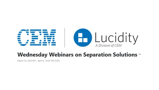 Wednesday Webinars on Separation Solutions