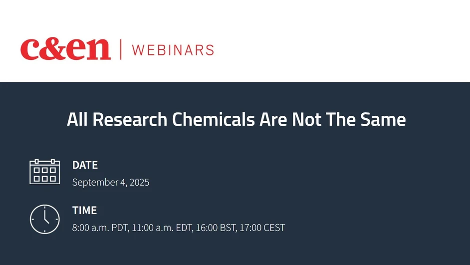 C&EN: All Research Chemicals Are Not The Same
