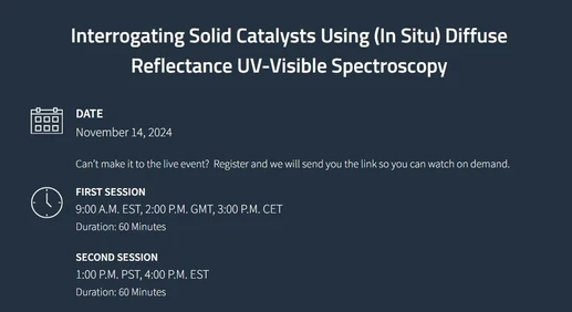 Interrogating Solid Catalysts Using (In Situ) Diffuse Reflectance UV-Visible Spectroscopy