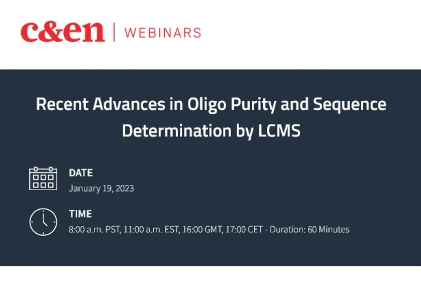C&EN: Recent Advances in Oligo Purity and Sequence Determination by LCMS