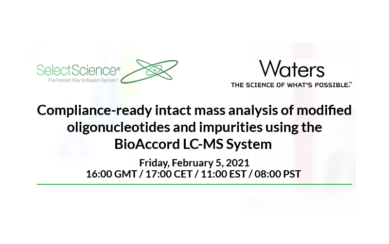 SelectScience: Compliance-ready intact mass analysis of modified oligonucleotides and impurities using the BioAccord LC-MS System