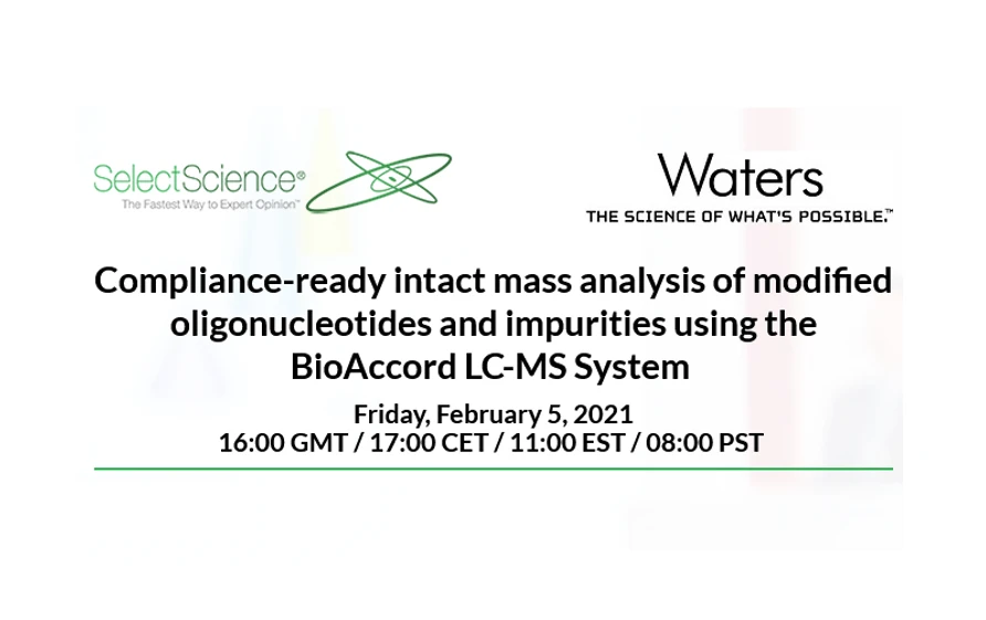 SelectScience: Compliance-ready intact mass analysis of modified oligonucleotides and impurities using the BioAccord LC-MS System