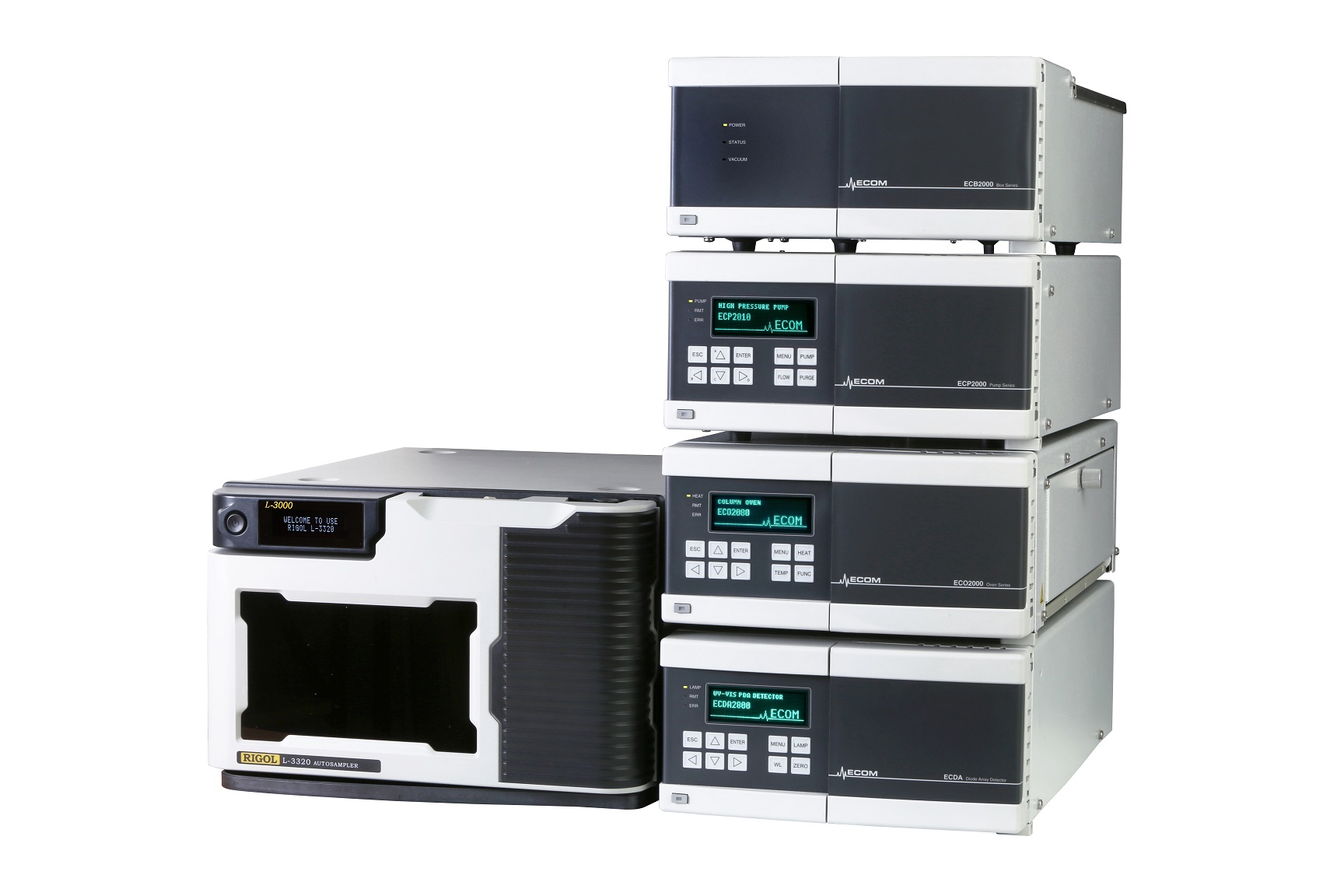 ECOM ECS05 HPLC systém (gradient, autosampler, termostat, PDA)