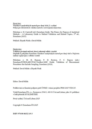 Kvalimetrie 30 - Validace postupů měření