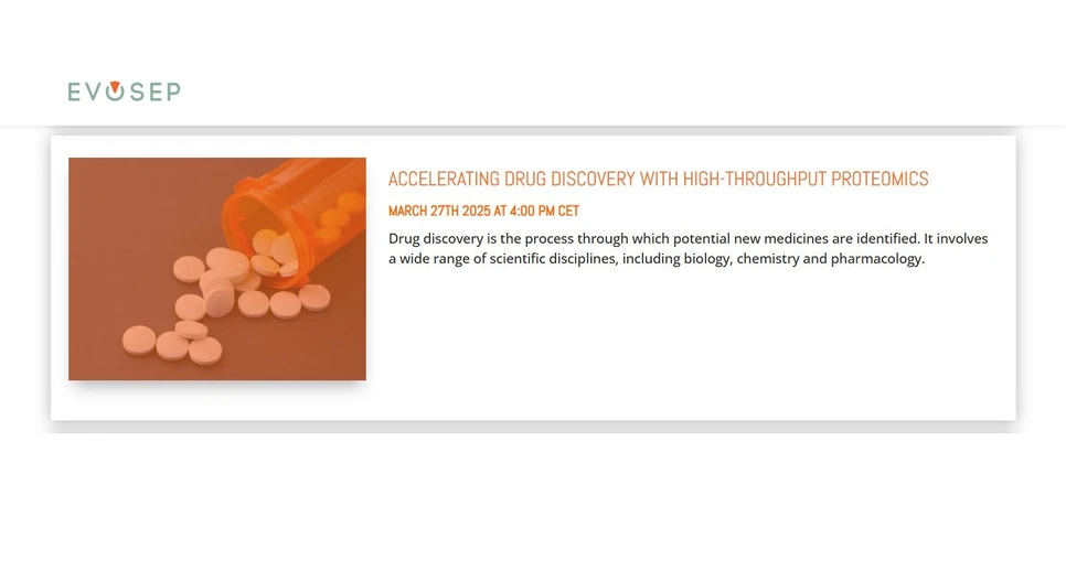 Evosep Biosystems: Accelerating Drug Discovery with high-throughput proteomics
