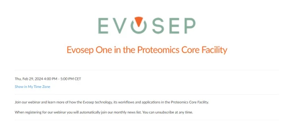 Evosep One in the Proteomics Core Facility