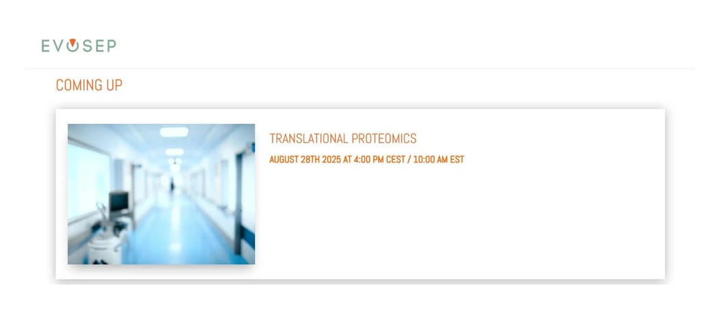 Evosep Biosystems: Translational Proteomics