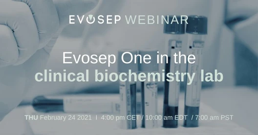 Evosep One in the Clinical Biochemistry Lab