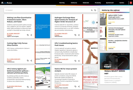 HPLC a LC/MS webináře týden 5-6/2022