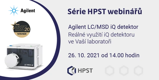 Agilent LC/MSD iQ detektor - reálné využití iQ detektoru ve Vaší laboratoři 