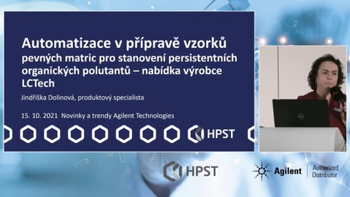 Automatizace v přípravě vzorků pevných matric pro stanovení persistentních organických polutantů – nabídka výrobce LCTech (záznám přednášky)