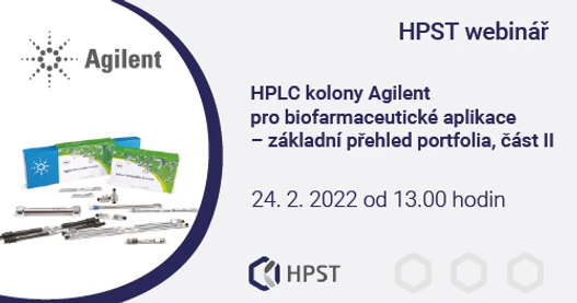 Webinář: HPLC kolony Agilent pro biofarmaceutické aplikace II
