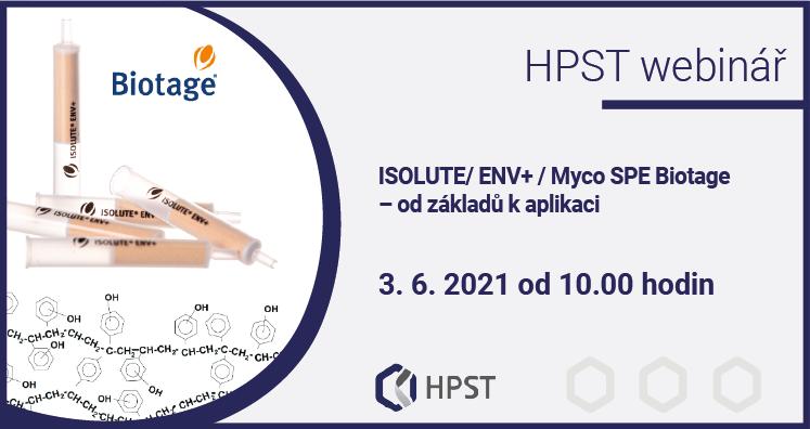 HPST: ISOLUTE / ENV+ / Myco SPE BIOTAGE – od základů k aplikaci