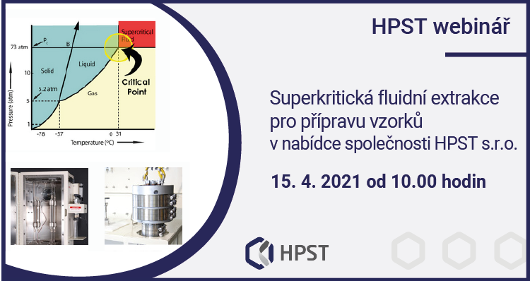 HPST: Superkritická fluidní extrakce pro přípravu vzorků v nabídce společnosti HPST s.r.o.