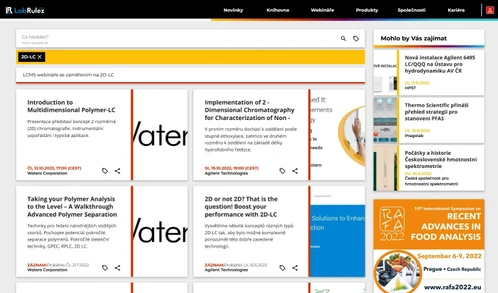 2D-LC Webináře (LCxLC chromatografie)
