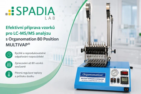 Efektivní odpařování vzorků pomocí dusíkového odpařovače Organomation MULTIVAP®