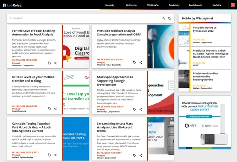 HPLC a LC/MS webináře týden 13/2022