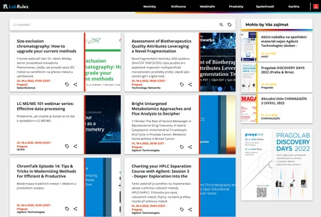 HPLC a LC/MS webináře týden 16/2022