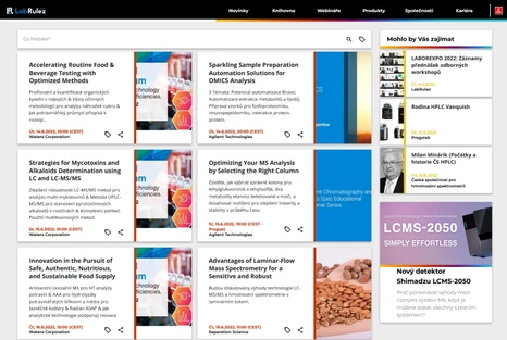 HPLC a LC/MS webináře týden 24/2022