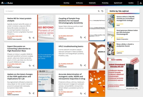 HPLC a LC/MS webináře týden 7/2022