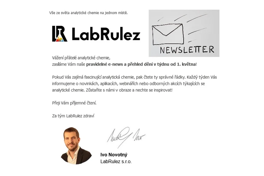 LabRulez: Pravidelné týdenní Novinky z portálu LabRulez (přihlaste se k odběru)