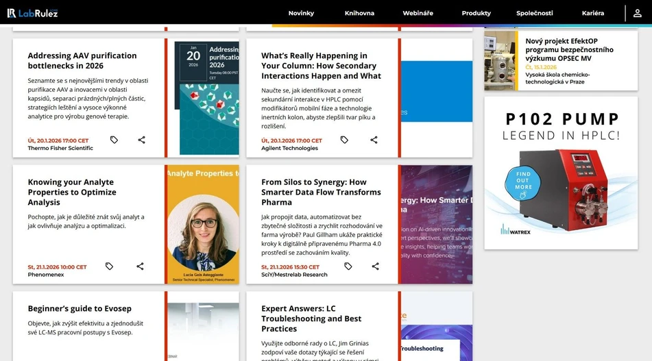 <p>LabRulez: Webináře LabRulezLCMS týden 04/2026</p>