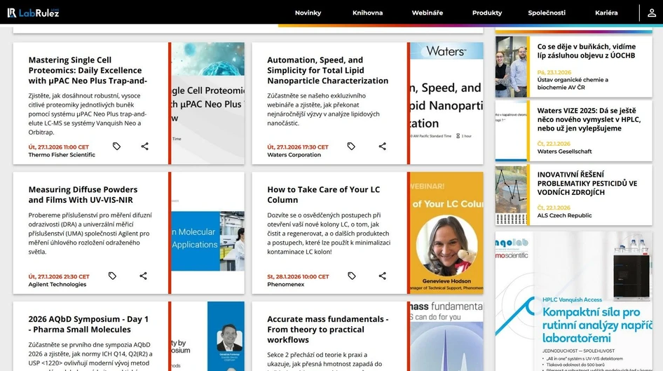 <p>LabRulez: Webináře LabRulezLCMS týden 05/2026</p>