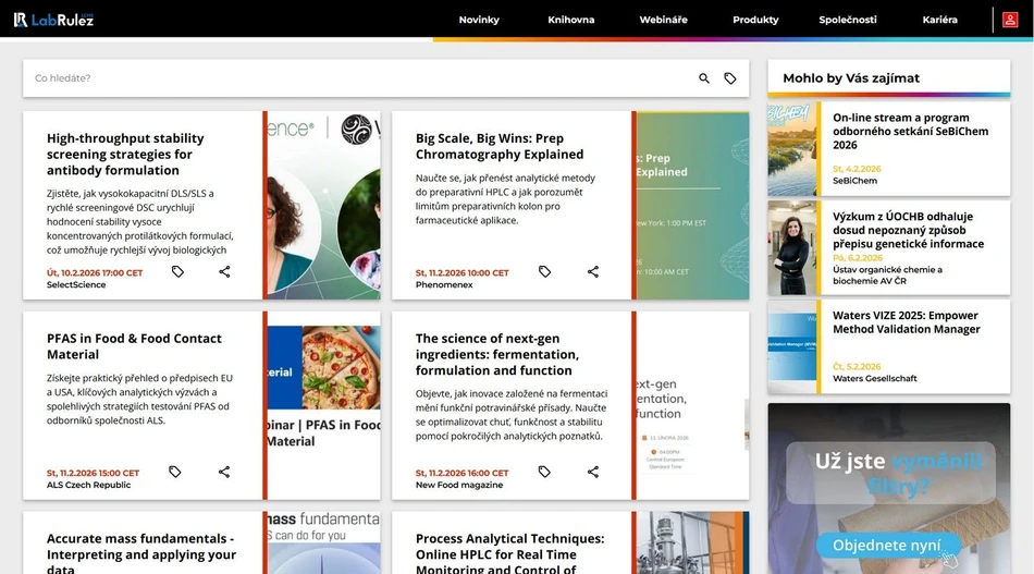 <p>LabRulez: Webináře LabRulezLCMS týden 07/2026</p>