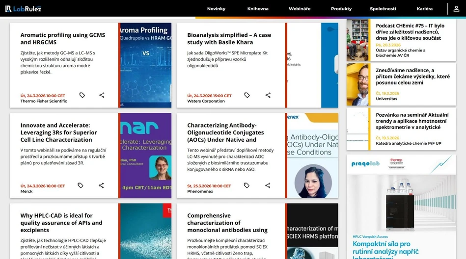 <p>LabRulez: Webináře LabRulezLCMS týden 13/2026</p>