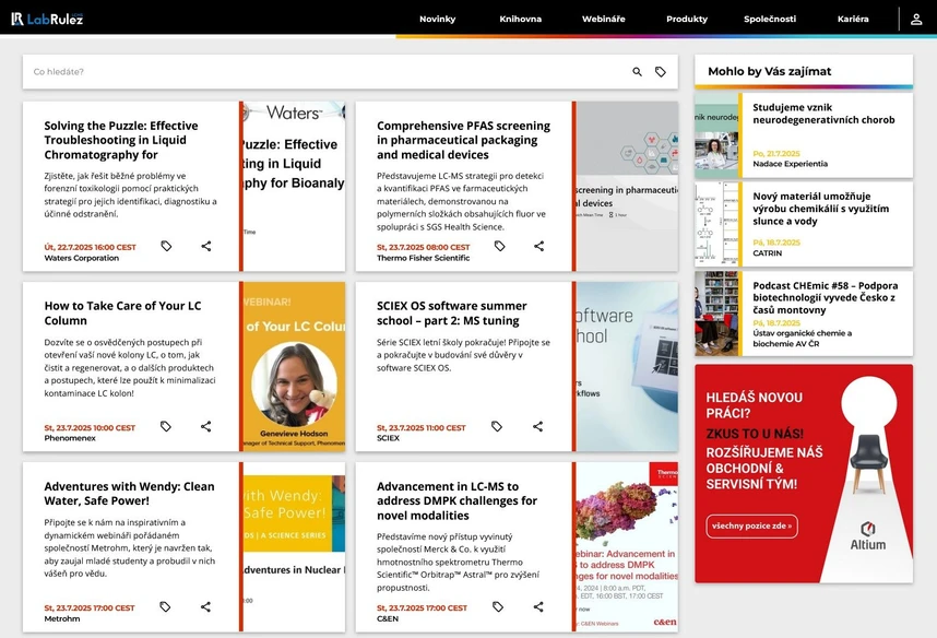 <p>LabRulez: Webináře LabRulezLCMS týden 30/2025</p>