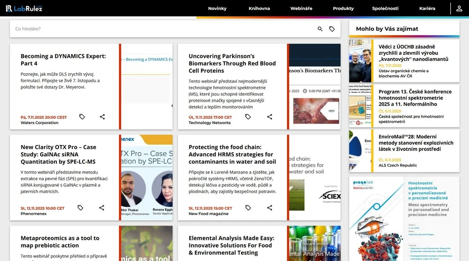 <p>LabRulez: Webináře LabRulezLCMS týden 46/2025</p>