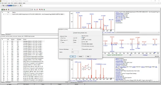 Identifikace neznámých látek v LC/MS pomocí MSMS knihoven - Část 1: Seznámení se software a možnosti uživatelských nastavení