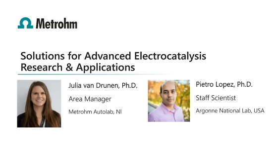 Metrohm: Electrocatalysis research and applications