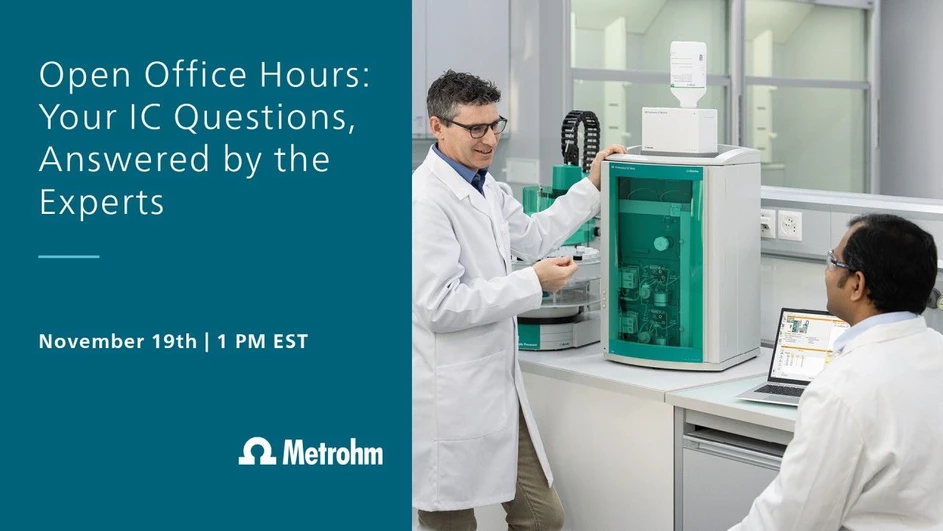 Metrohm: Open Office Hours: Your IC Questions, Answered by the Experts